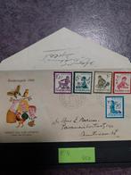E4 Nederlandse gelopen FDC E 4 kinderpostzegels uit 1950., Ophalen of Verzenden, Nederland