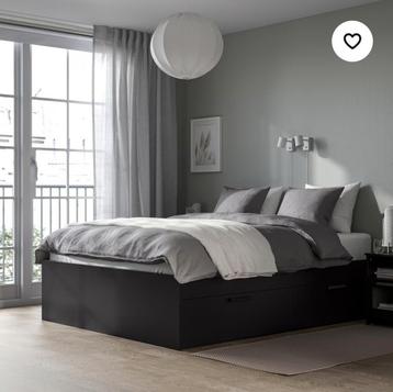 Goede Ikea Brimnes bed , goede lattenbodems (140x200 cm). beschikbaar voor biedingen