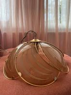 Prachtige vintage Hollywood Regency hanglamp met rookglas, Antiek en Kunst, Ophalen