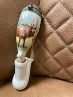 Antieke Pijp met Hert Decoratie, Ophalen of Verzenden