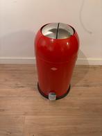 Rode Wesco Prullenbak met Pedaal, Ophalen, Gebruikt, Met pedaal, 50 tot 75 cm