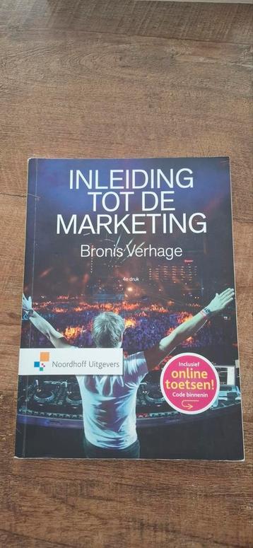 Bronis Verhage - Inleiding tot de marketing beschikbaar voor biedingen