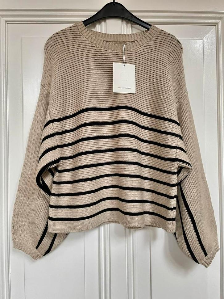 Msch Copenhagen Amari Rachelle trui M/L, Kleding | Dames, Truien en Vesten, Nieuw, Maat 38/40 (M), Beige, Ophalen of Verzenden