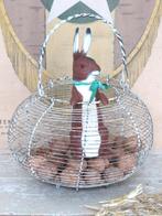 Antieke Franse draadmand (Fil de fer), Ophalen of Verzenden