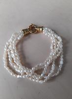 Mooie armband van zoetwaterparels en goudkleurige sluiting, Sieraden, Tassen en Uiterlijk, Overige materialen, Overige kleuren