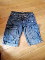 Spijkerbroek kort maat SX, Ophalen of Verzenden, Zo goed als nieuw, Blauw, W28 - W29 (confectie 36)