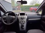 Opel Zafira 1.6I 116PK Temptation Trekhaak 7-Persoons Airco, Voorwielaandrijving, Stof, 74 €/maand, Zwart