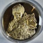 Nederland Kon. Huis 2 penningen: Floris 1975+Carlos 1975, Ophalen of Verzenden, Overige materialen, Nederland