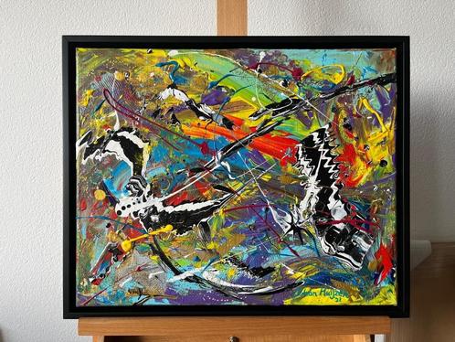 Johan Huijzer, When you find out what color means, Antiek en Kunst, Kunst | Schilderijen | Abstract, Ophalen