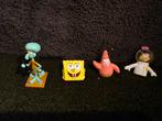 Spongebob figuurtjes 4 stuks van 2002, Ophalen of Verzenden, Zo goed als nieuw
