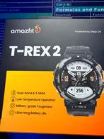 Amazfit T-Rex 2 met nieuwe band, Conditie, Zwart, Ophalen of Verzenden, Zo goed als nieuw