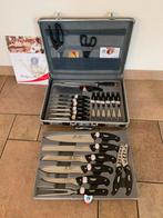 Professionele Bestekset in Koffer, Huis en Inrichting, Keuken | Bestek, Ophalen of Verzenden, Zo goed als nieuw, Rvs of Chroom