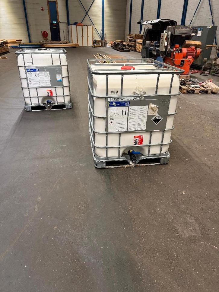 2x IBC container, Doe-het-zelf en Verbouw, Kratten en Dozen, Gebruikt, Overige typen, 100 cm of meer, 50 cm of meer, 60 cm of meer