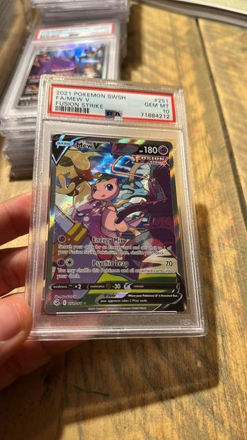 Mew V PSA 10 fusion strike