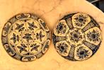2 Antieke Delfts Blauwe Borden (1780-1820), Ophalen of Verzenden