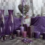 Super mooie set van decoratie artikelen paars tinten., Huis en Inrichting, Ophalen of Verzenden, Zo goed als nieuw