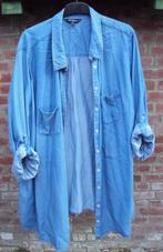 Ulla Popken spijker blouse dames mt. 62 - 64, Blauw, Blouse of Tuniek, Ulla Popken, Ophalen of Verzenden
