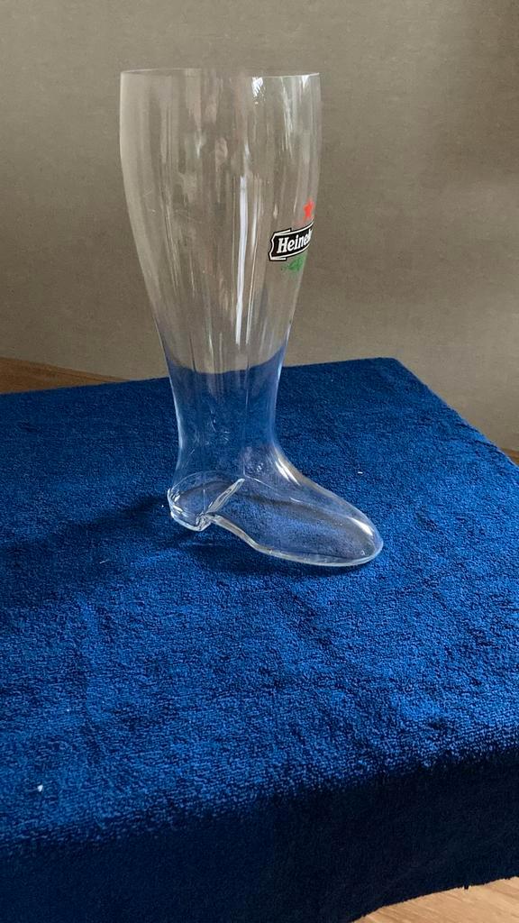 Heineken Bier Laars en Bierkan, Verzamelen, Glas en Borrelglaasjes, Zo goed als nieuw, Bierglas, Ophalen of Verzenden