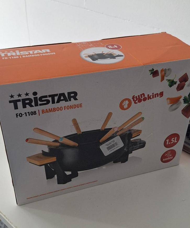 Tristar bamboo fondue FO-1108, Witgoed en Apparatuur, Gourmetstellen, Nieuw, Ophalen of Verzenden