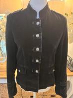 Zwart fluwelen jasje Pulls, 34-36/S, ZGAN, Kleding | Dames, Zwart, Ophalen of Verzenden, Zo goed als nieuw, Jasje