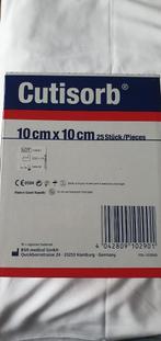 Cutisorb 10x10cm nieuw per stuk verpakt in doos van 25 st, Ophalen of Verzenden, Nieuw