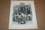 Antieke prent - Historische Tentoonstelling Amsterdam 1876!!, Ophalen of Verzenden, Voor 1940, Gebruikt, Prent