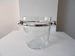 Art Deco Frans ijsemmertje, zilver/glas, Ophalen of Verzenden