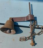 Antieke Messing Winkelbel, Ophalen of Verzenden, Brons