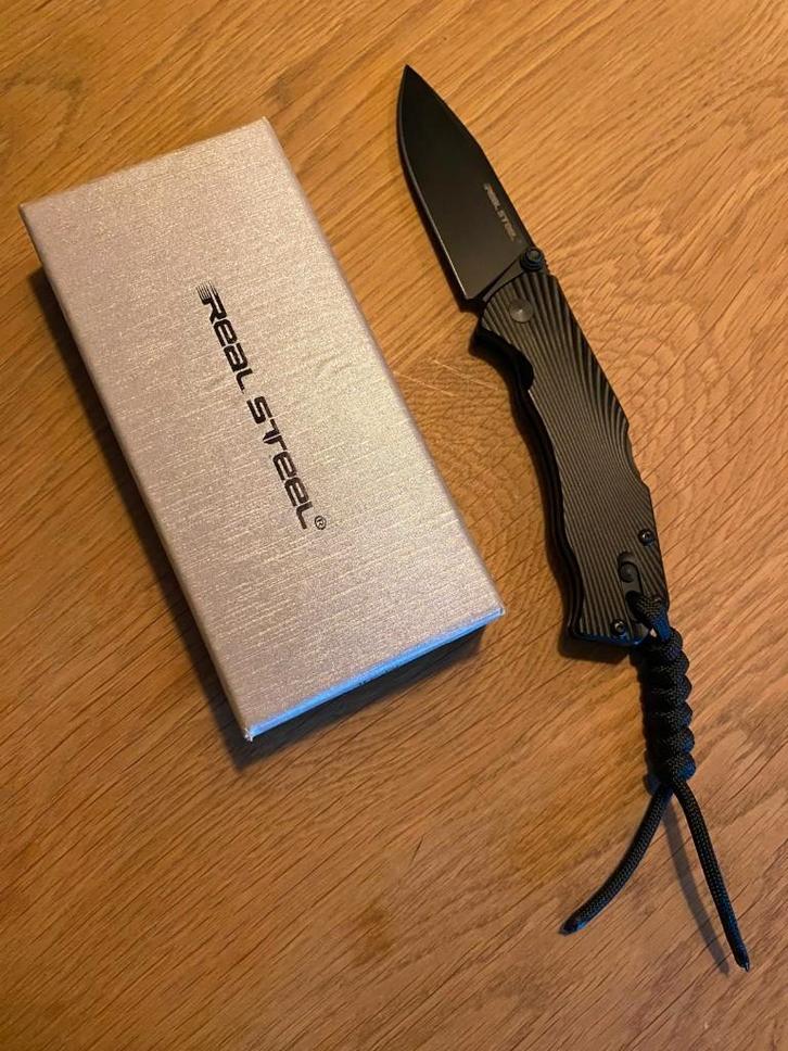 Real Steel H7 Special edition Ghost Black zakmes, Caravans en Kamperen, Kampeergereedschap, Nieuw, Ophalen of Verzenden