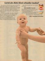 Retro reclame 1971 Alete babyvoeding baby leert lopen, Verzenden, Overige typen
