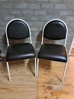 2 leuke retro stoeltjes., Ophalen, Zo goed als nieuw, Zwart, Twee