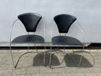twee arrben italy design 1980 dining chair eettafel stoelen, Ophalen, Gebruikt, Twee, Zwart