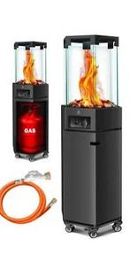 Terrasverwarmer 8kw 6 hoekig halve prijs!, Gas, Nieuw, Ophalen of Verzenden, Vrijstaand