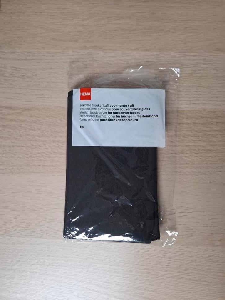 Rekbare boekenkaft zwart 20x wasbaar- Hema (voor harde kaft), Diversen, Schoolbenodigdheden, Zo goed als nieuw, Ophalen of Verzenden