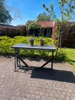 Tuin tafel  buiten van naaimachine onderstel beton tafelblad, Ophalen