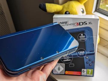 New Nintendo 3DS XL Metallic Blue met doos & game beschikbaar voor biedingen