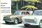 Peugeot 404 Familiale, Break, Stat. brochure/auto folder '66, Ophalen, Nieuw, Peugeot
