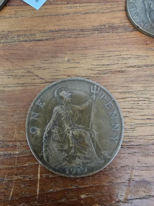 Verenigd Koninkrijk 1 penny 1919 (H), Hobby en Vrije tijd, Overige Hobby en Vrije tijd, Gebruikt, Ophalen of Verzenden