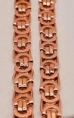 Gouden platte koningsketting 14kt, Sieraden, Tassen en Uiterlijk, Kettingen, Www.bredajuwelier.nl, Nieuw, Ophalen of Verzenden