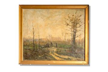 Schilderij landschap met bomen 43x50 beschikbaar voor biedingen