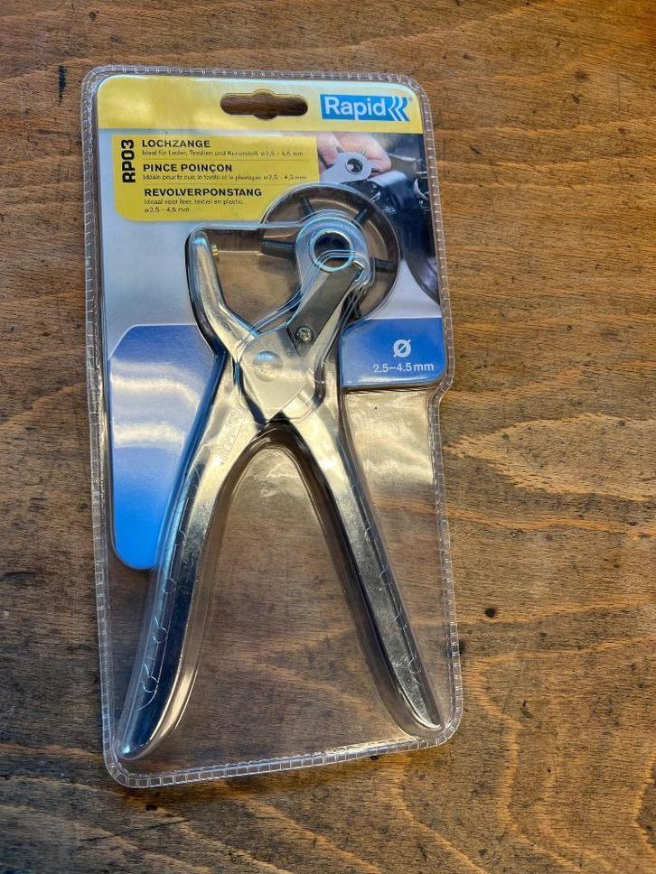 NIEUW in verpakking: revolverpomptang - gaatjestang RAPID, Doe-het-zelf en Verbouw, Gereedschap | Handgereedschap, Nieuw, Ophalen of Verzenden