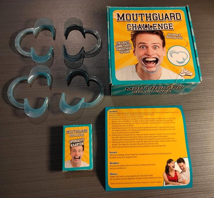 Mouthguard challenge, Identity Games, Hobby en Vrije tijd, Gezelschapsspellen | Bordspellen, Zo goed als nieuw, Ophalen of Verzenden