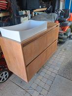 Badmeubel met wasbak, Huis en Inrichting, Badkamer | Badkamermeubels, Gebruikt, Minder dan 100 cm, Wastafelkast, 25 tot 50 cm