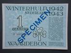 1 Gulden 1942-1943 Winterhulp Nederland [Serie P] WW2, Verzenden, 1 gulden, Los biljet