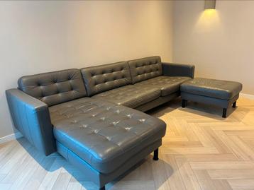 Landskrona leren bank - afbeelding 1