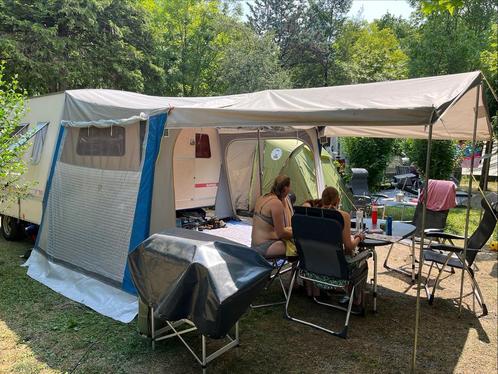 Rapido Export klapcaravan – met voortent & luifel, Caravans en Kamperen, Caravans, Particulier, tot en met 6, 500 - 750 kg, Standaardzit