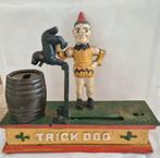 Vintage, Trick Dog, gietijzeren,spaarpot., Ophalen of Verzenden, Zo goed als nieuw, Metaal of Blik