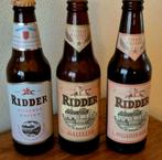 3 oude lege flessen Ridder bier collector's item Maastricht, Verzamelen, Ophalen of Verzenden, Zo goed als nieuw, Flesje(s), Overige merken