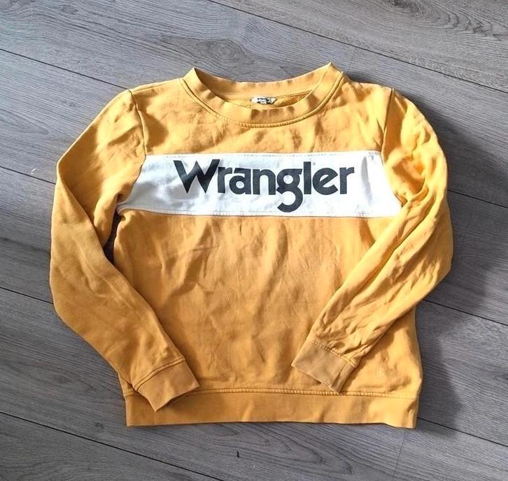 wrangler trui okergeel maat m, Kleding | Dames, Truien en Vesten, Zo goed als nieuw, Maat 38/40 (M), Geel, Ophalen of Verzenden
