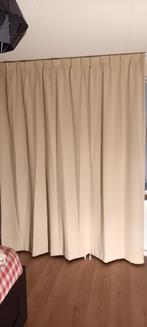 Rode, blauwe en zandkleur verduisterende gordijnen, Huis en Inrichting, 100 tot 150 cm, 200 cm of meer, Ophalen of Verzenden, Zo goed als nieuw